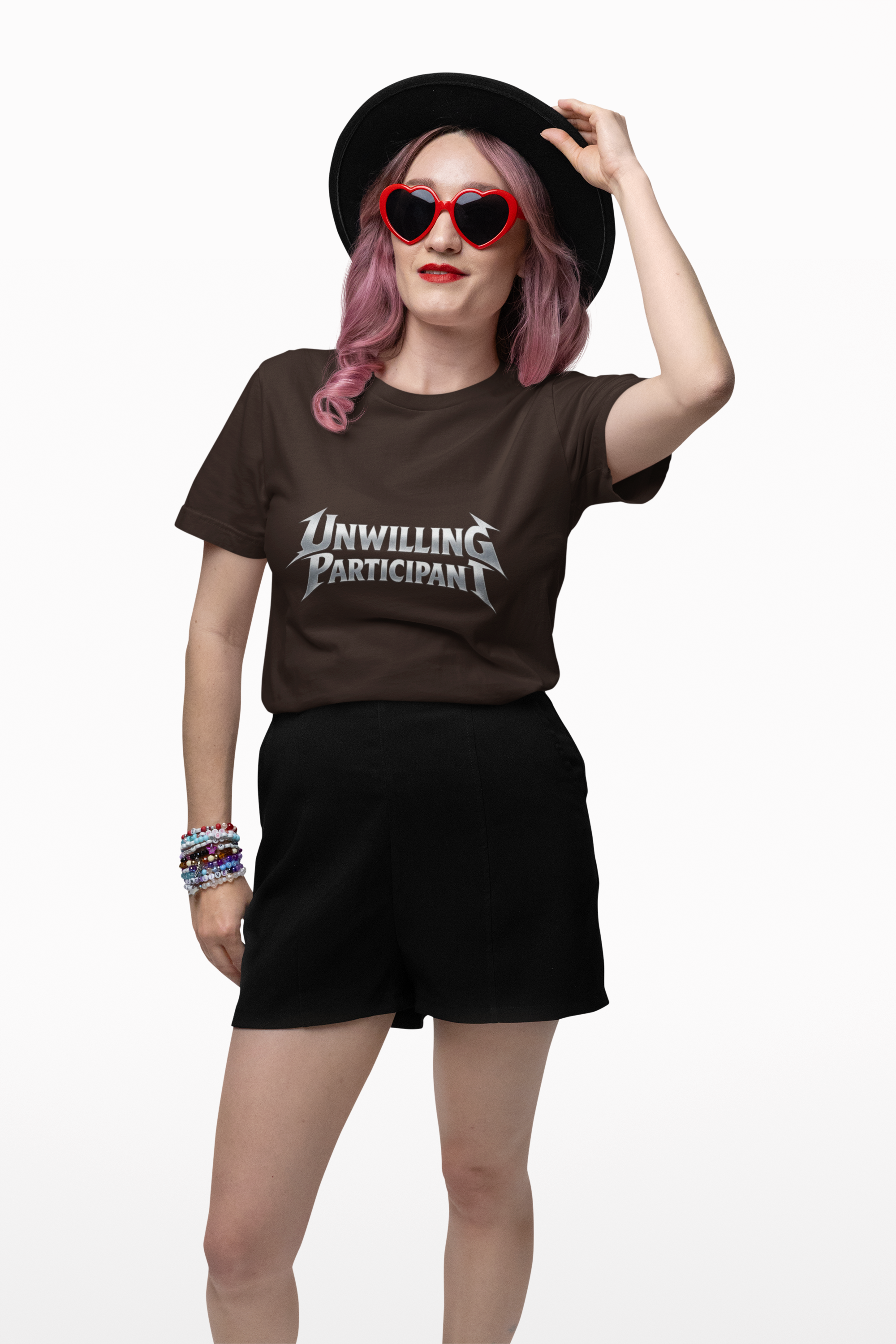Unwilling Participant T-Shirt — Moody Gothic Lettering Tee - Mutantur Labs LLC