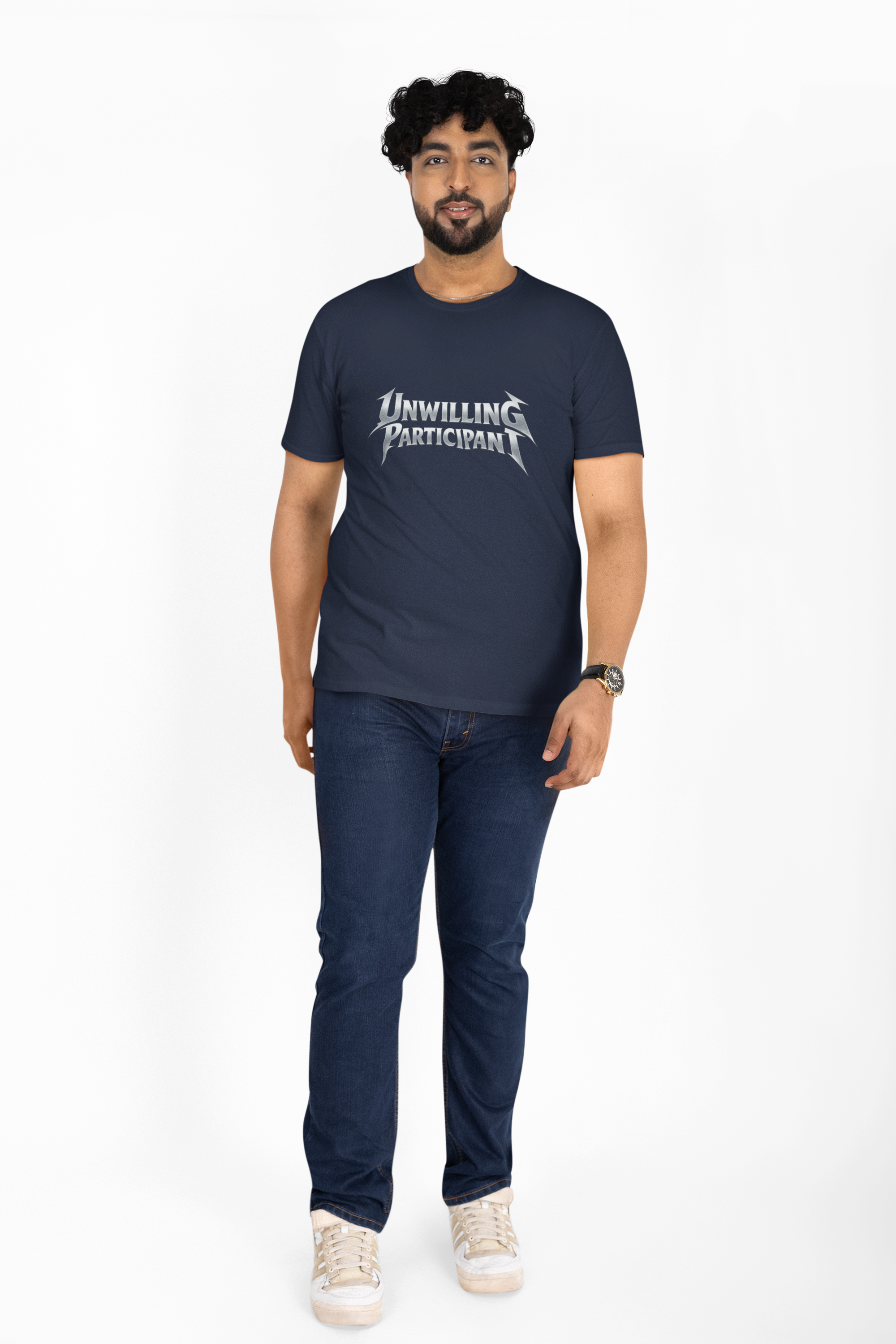 Unwilling Participant T-Shirt — Moody Gothic Lettering Tee - Mutantur Labs LLC