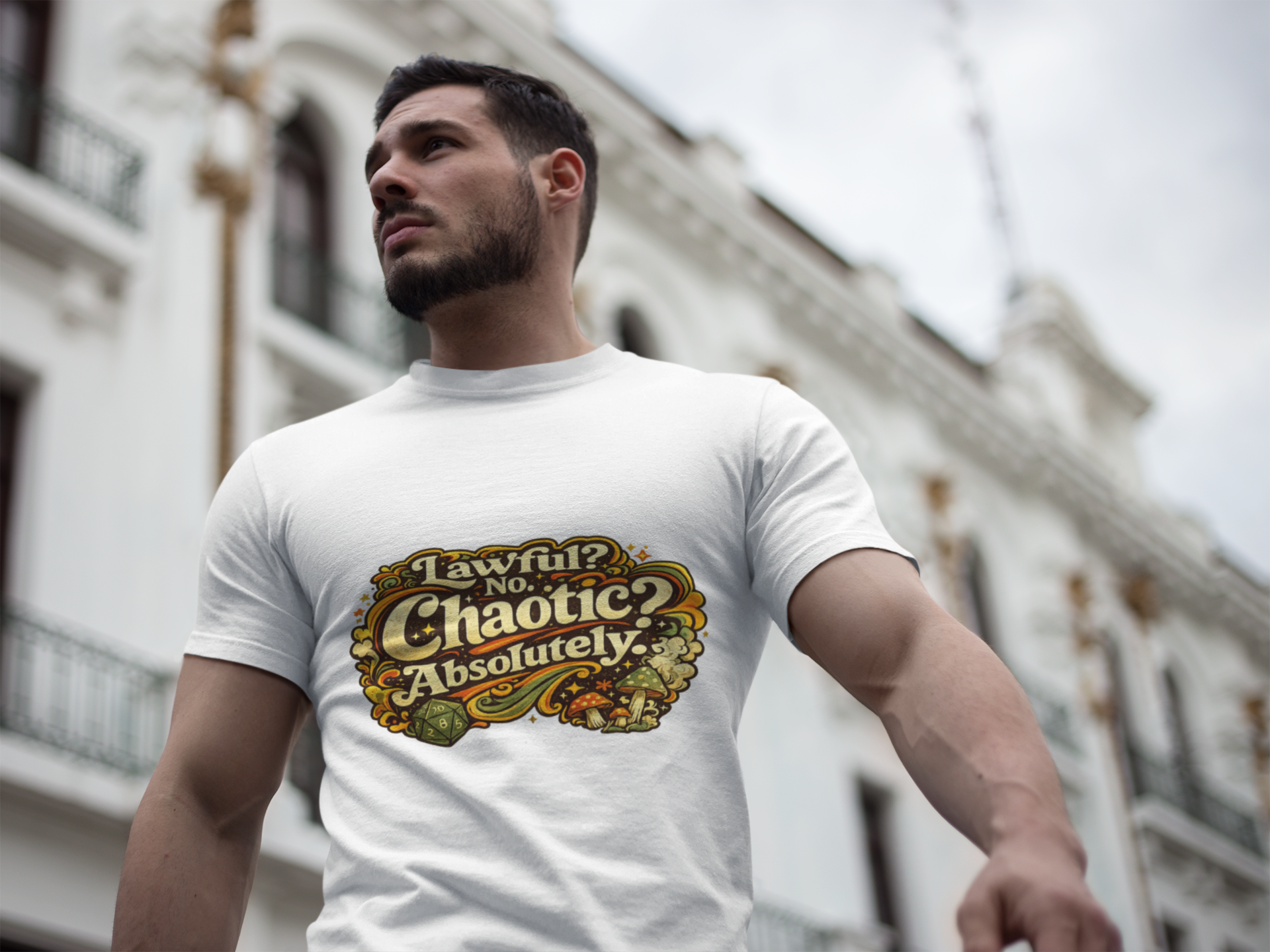 Chaotic? Absolutely. T-Shirt — Funny D&D Roleplay Tee - Mutantur Labs LLC