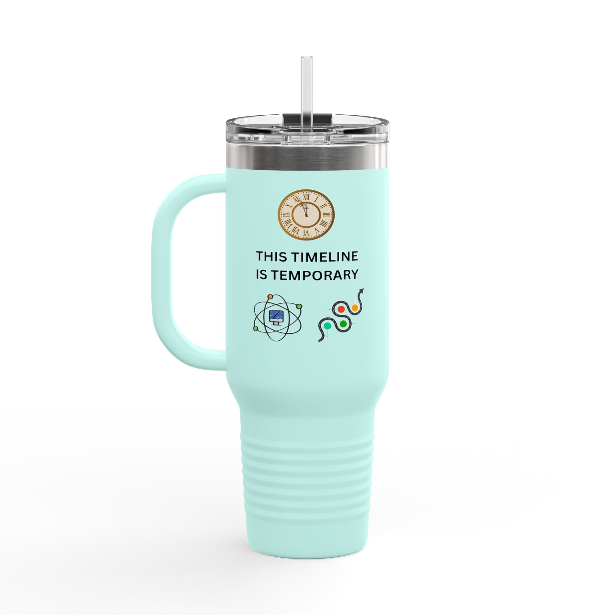 Upgrade Your Timeline 40oz Travel Mug — This Timeline Is Temporary Insulated Tumbler - Mutantur Labs LLC