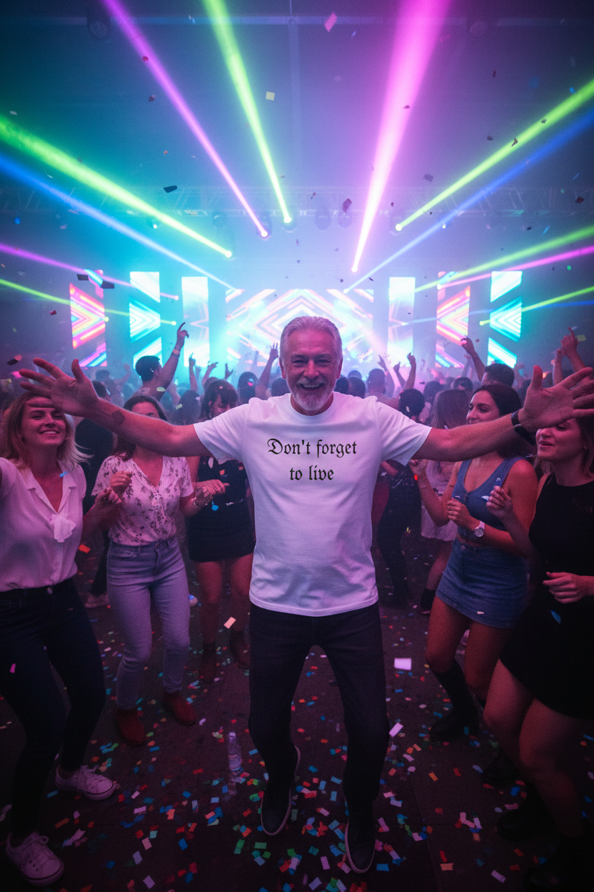 Don't Forget To Live T-Shirt — Inspirational Casual Graphic Tee