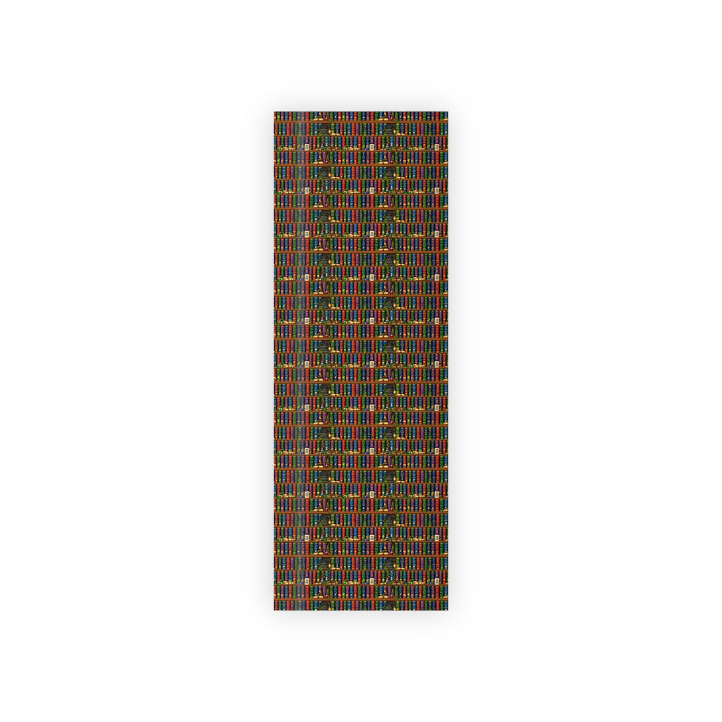 Nerdy Fantasy Library wrapping paper funny book lover sci-fi and RPG gift wrap product photo