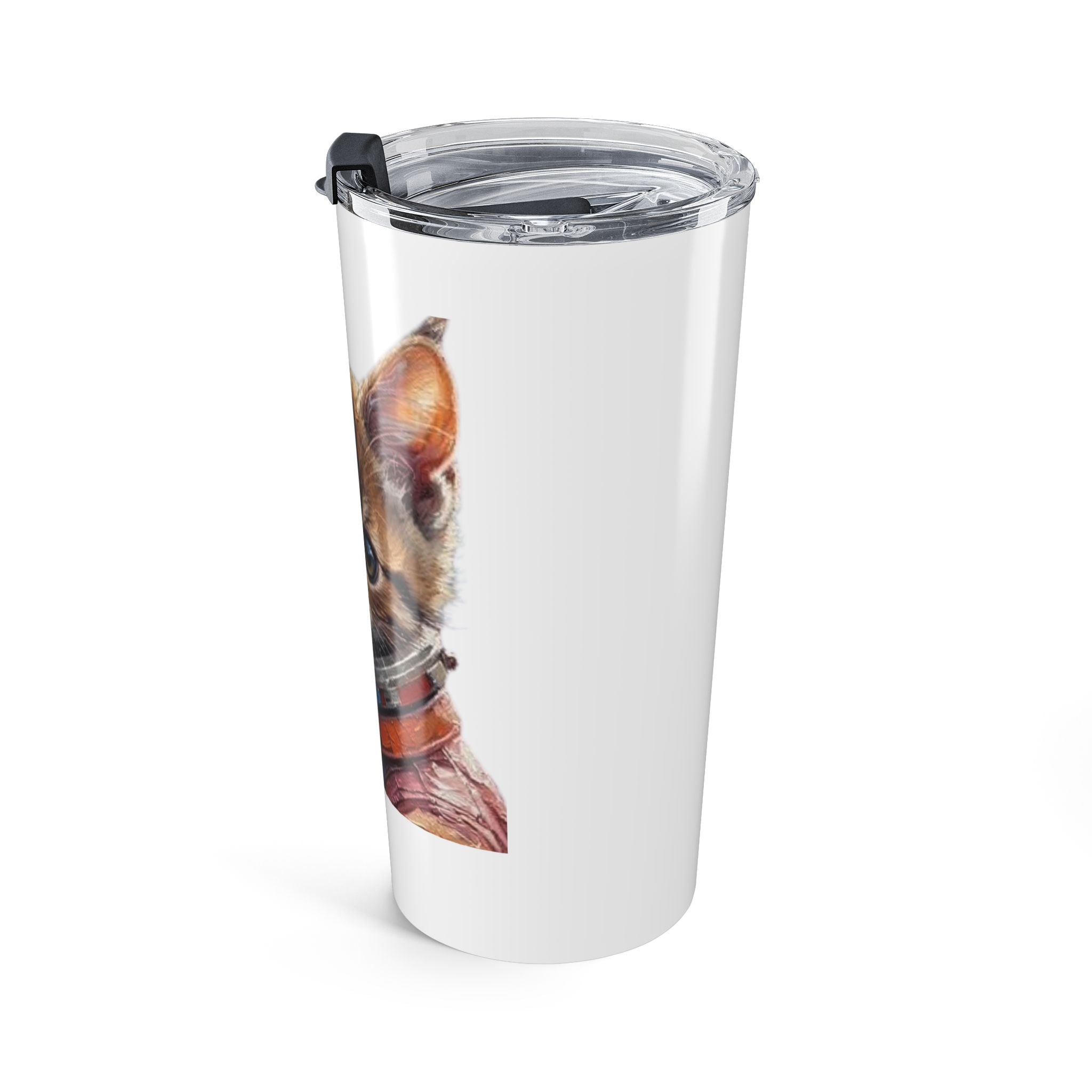 Space Cat Astronaut Tumbler — 20oz Stainless Steel Travel Cup - Mutantur Labs LLC
