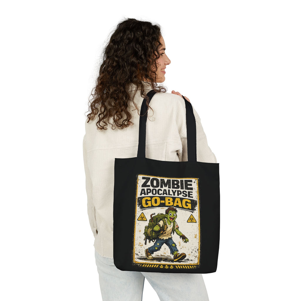 Zombie Apocalypse Go-Bag Tote Bag | Retro Survival Graphic - Mutantur Labs LLC