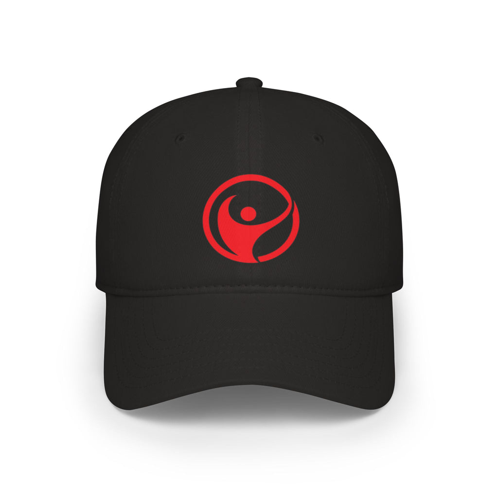 Intrepid Red Circular Logo Baseball Cap - Mutantur Labs LLC