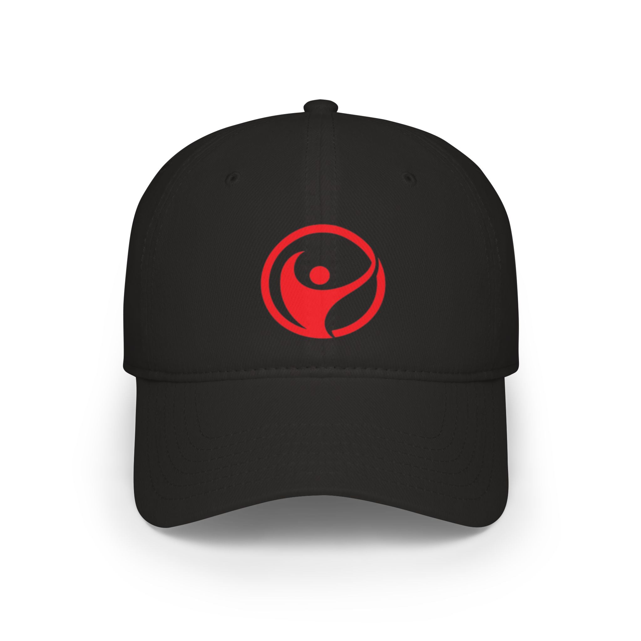 Intrepid Red Circular Logo Baseball Cap - Mutantur Labs LLC