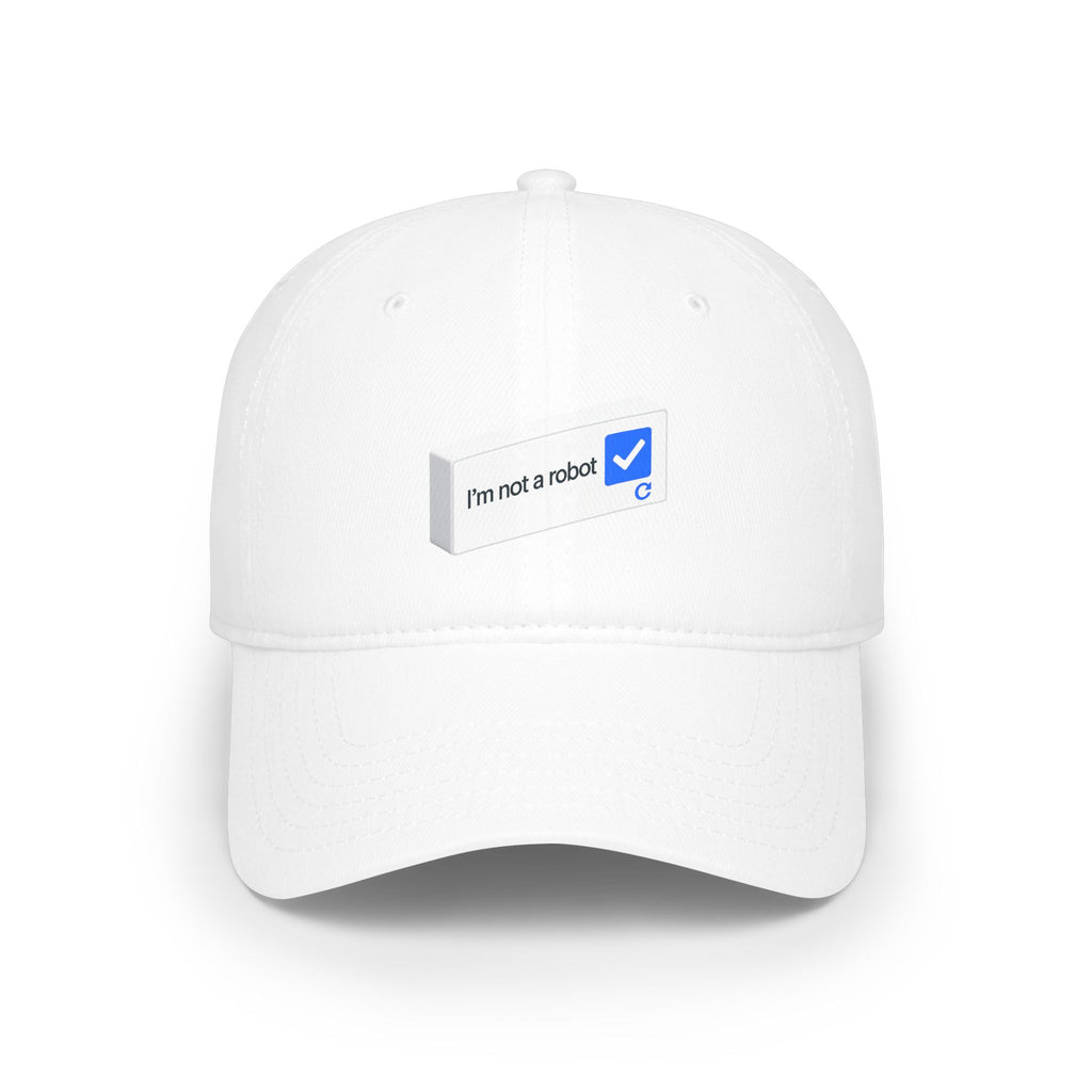 I'm Not a Robot checkbox cap | Low Profile Baseball Cap - Mutantur Labs LLC