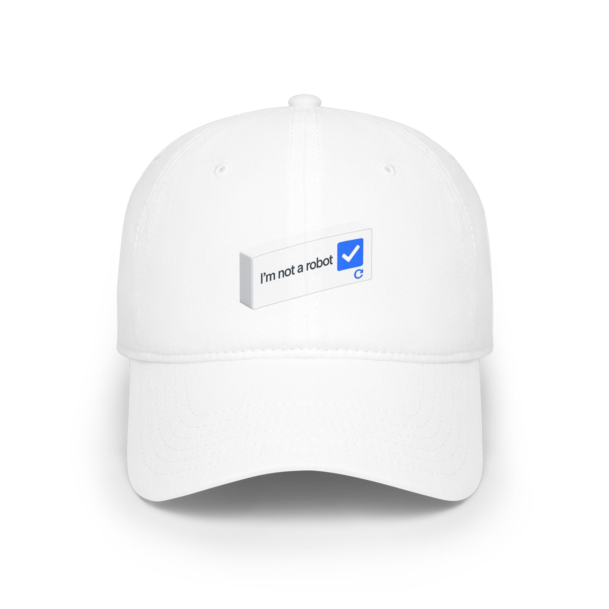 I'm Not a Robot checkbox cap | Low Profile Baseball Cap - Mutantur Labs LLC