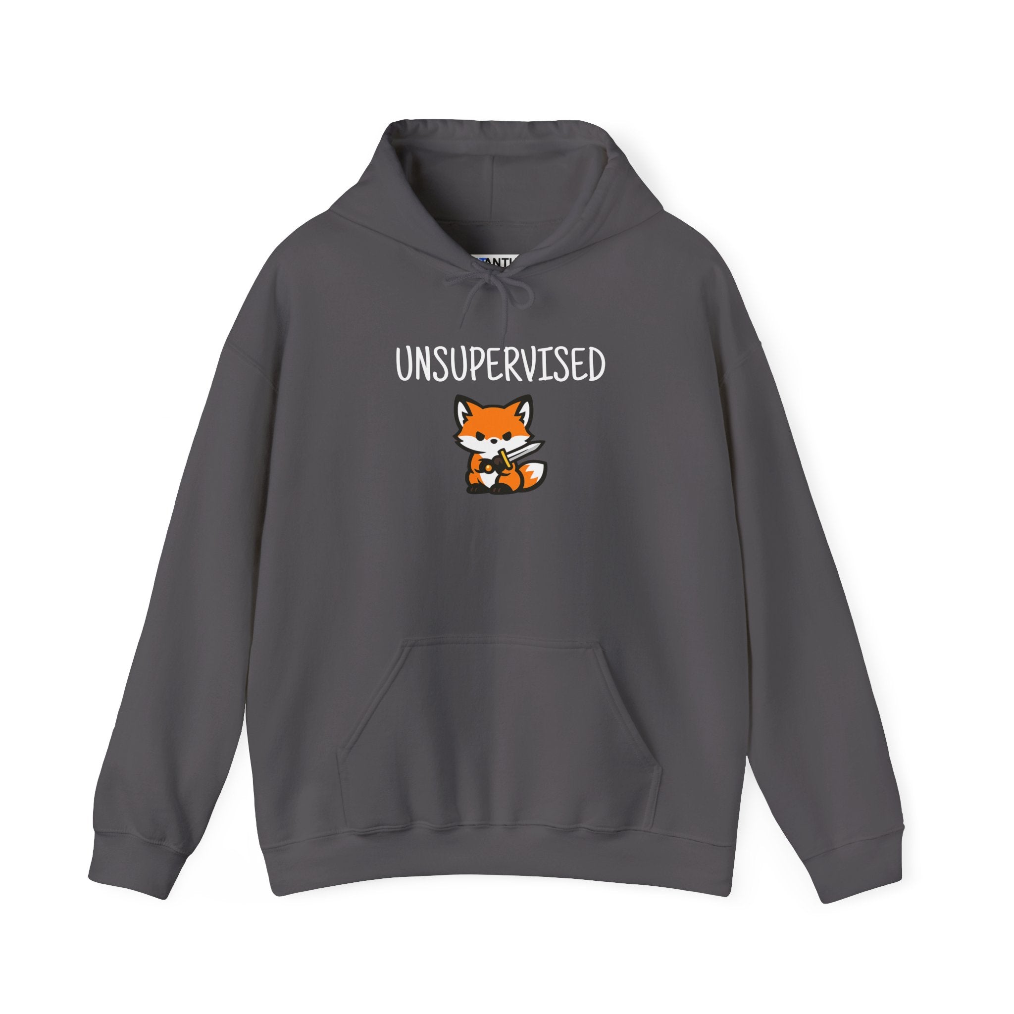 Unsupervised Cute Fox With Sword Hoodie Graphic Sweatshirt - Mutantur Labs LLC