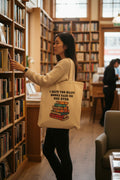 Book Lover Tote Bag — "I Have Too Many Books Said No One Ever" Cotton Canvas Tote - Mutantur Labs LLC