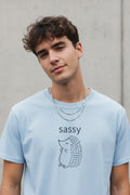 Sassy hedgehog Tee — Minimal Cute Graphic T-Shirt - Mutantur Labs LLC