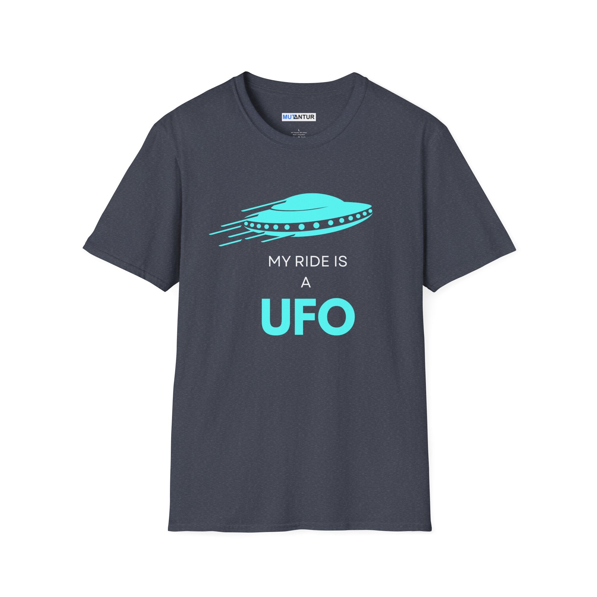 My Ride Is a UFO T-Shirt | Funny Alien Space Graphic Tee - Mutantur Labs LLC