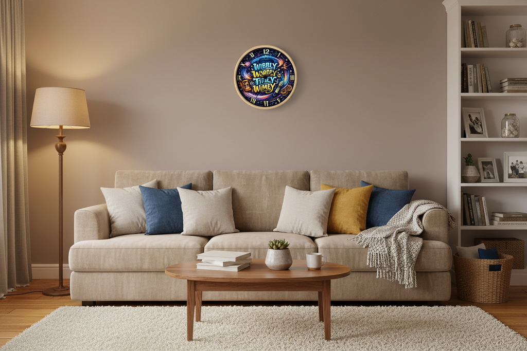Wibbly Wobbly Timey Wimey Wall Clock — Doctor Who Inspired Galaxy Clock - Mutantur Labs LLC