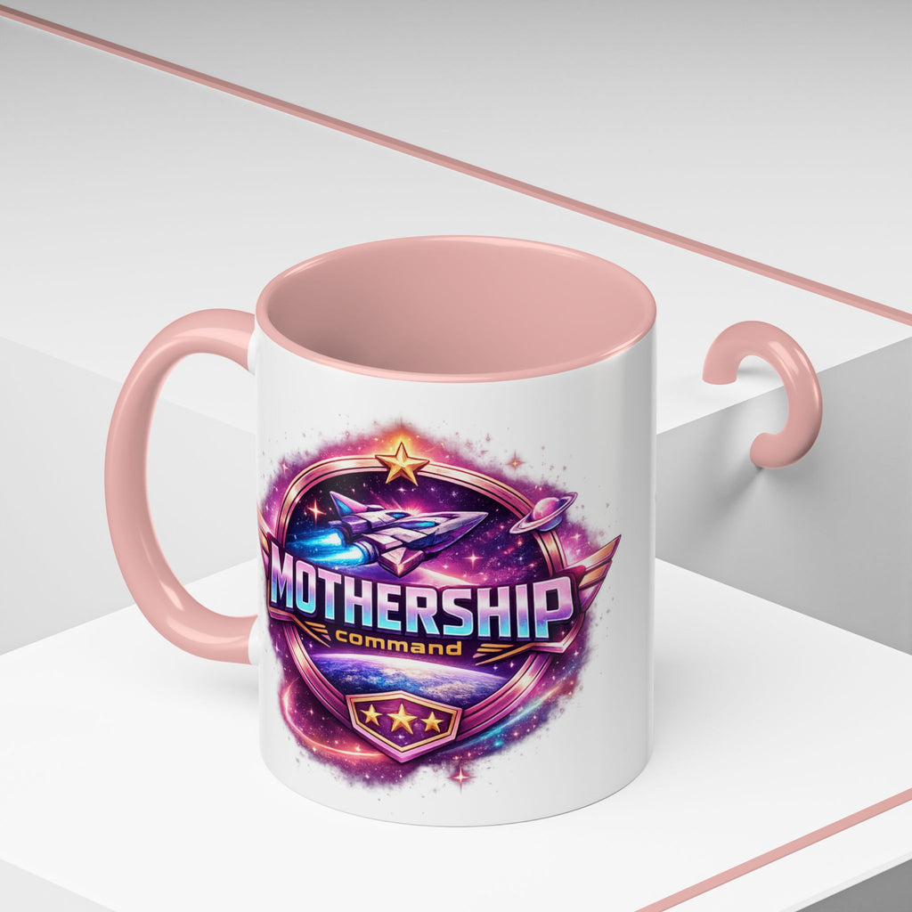 MOTHERSHIP Command Mug | Funny Sci-Fi Mom Accent Coffee Mug - Mutantur Labs LLC