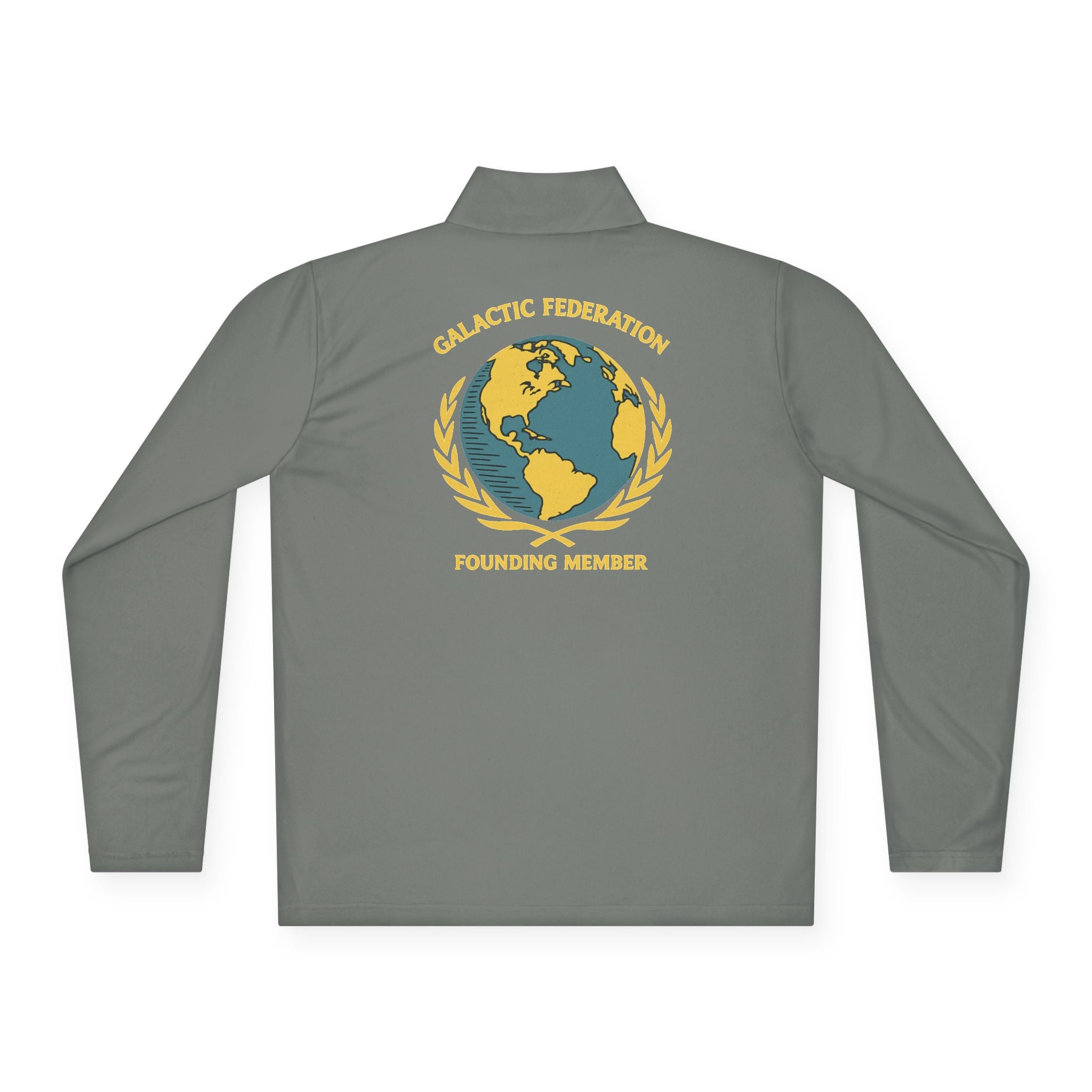 Galactic Federation Unisex Quarter-Zip Pullover - Comfortable, Stylish Outerwear for Outdoor Adventures - Mutantur Labs LLC