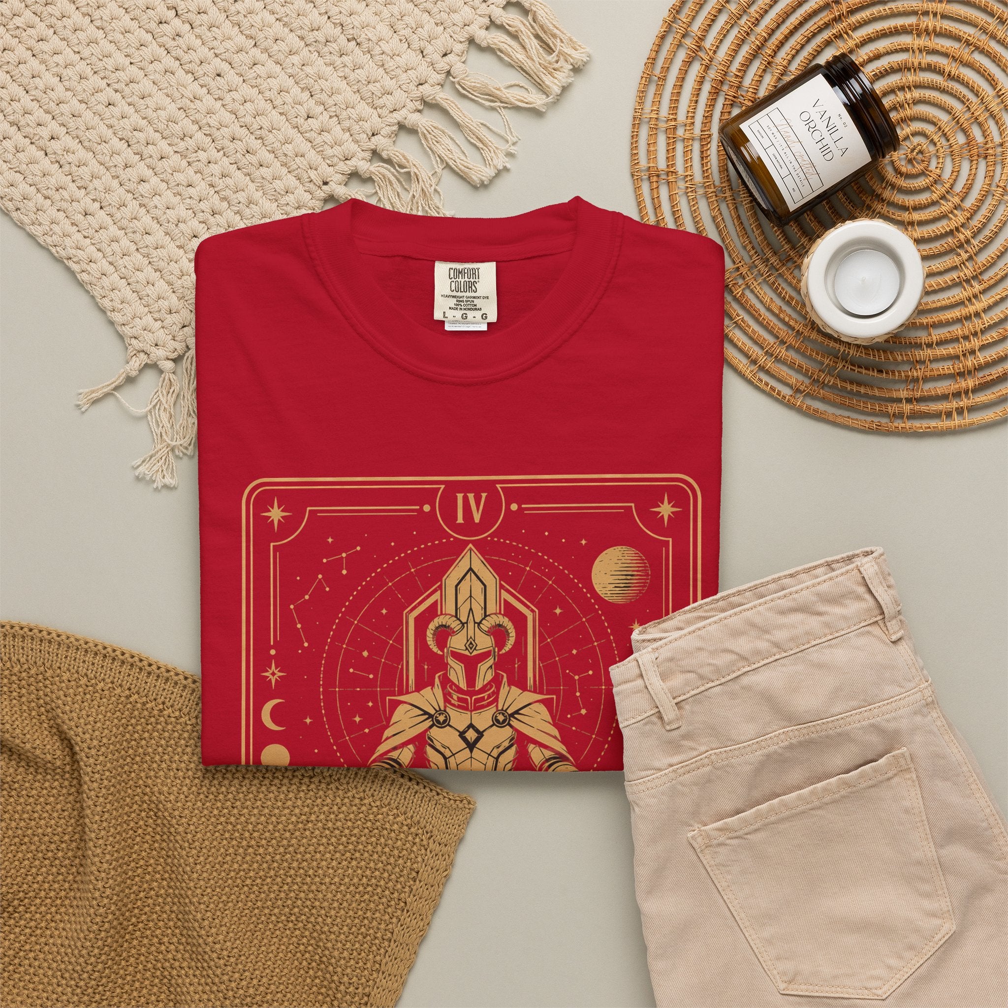 The Emperor Tarot T-Shirt — Future Arcana Comfort Colors Graphic Tee