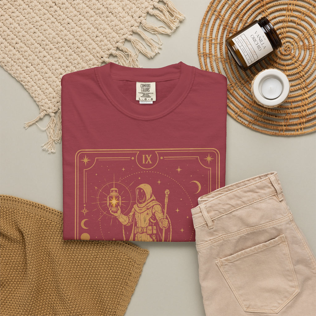 The Hermit Tarot T-Shirt | Comfort Colors Sci-Fi Tarot Graphic Tee