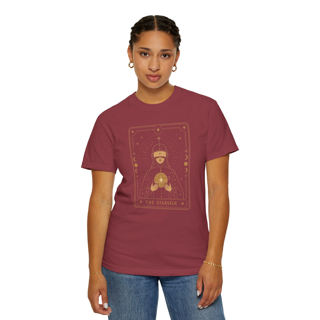 Star Seer Tarot Sci-Fi Graphic Tee – Futuristic T-Shirt Gift for Space Nerds - Mutantur Labs LLC