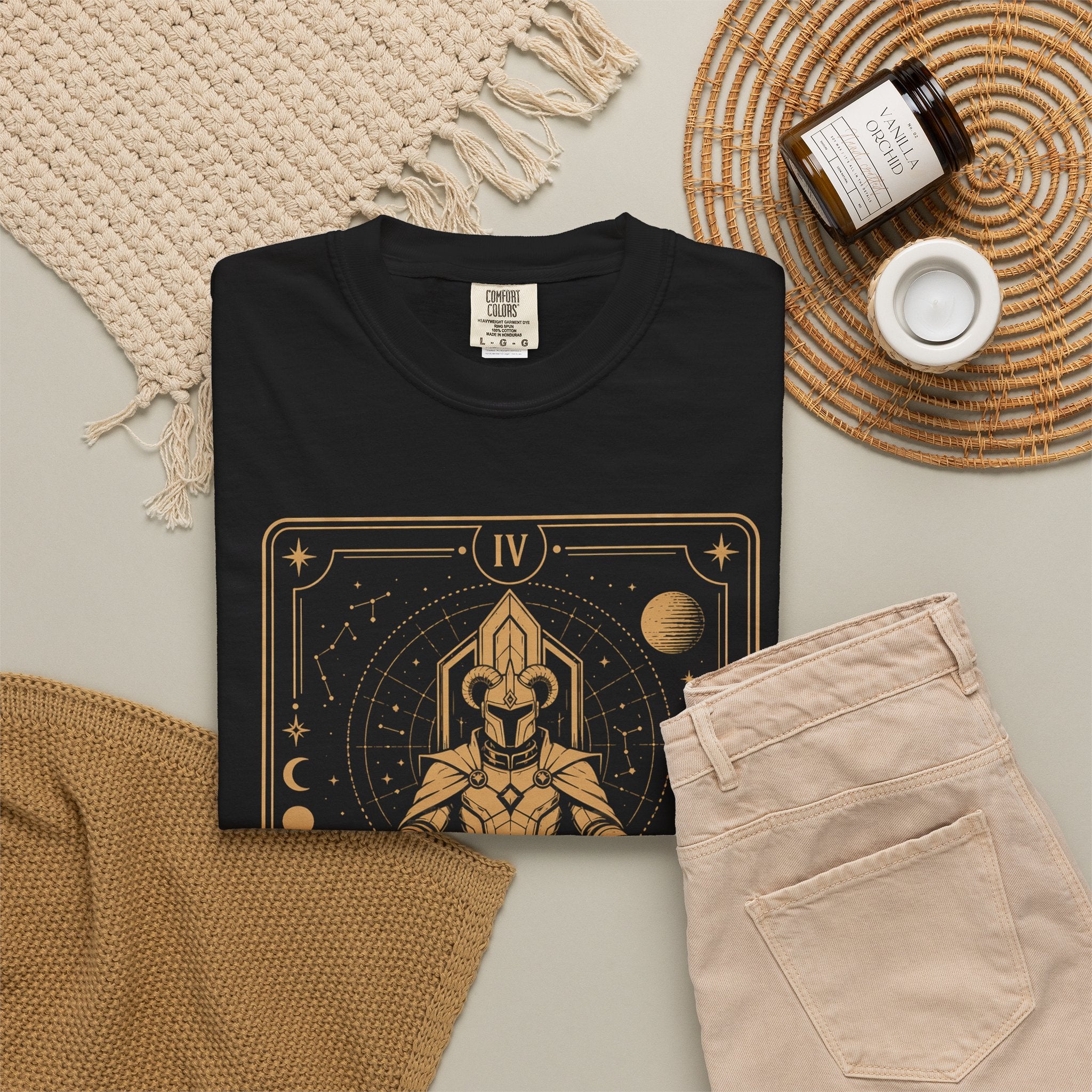 The Emperor Tarot T-Shirt — Future Arcana Comfort Colors Graphic Tee