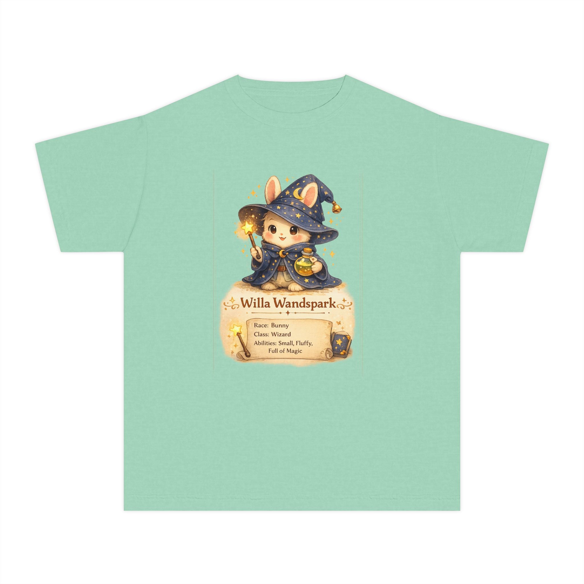 Willa Wandspark Kids Bunny Wizard Character T shirt