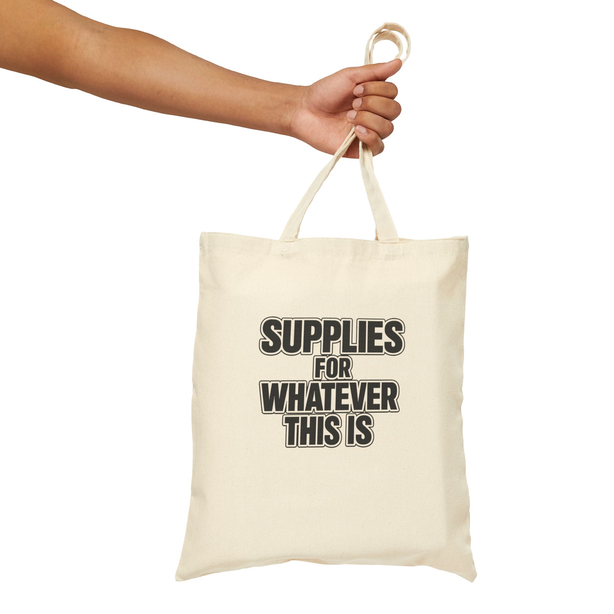 Supplies For Whatever This Is Tote Bag | Canvas Eco-friendly reusable Grocery Market Bag - Mutantur Labs LLC