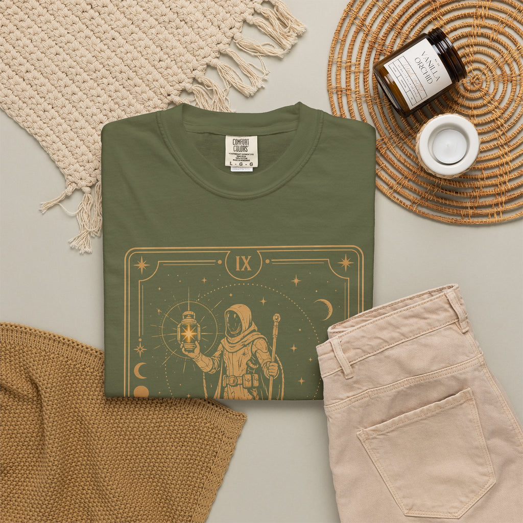 The Hermit Tarot T-Shirt | Comfort Colors Sci-Fi Tarot Graphic Tee