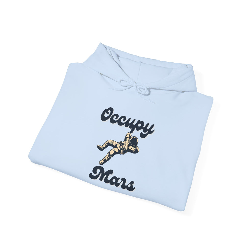 Occupy Mars Casual Statement Hoodie -, Unisex Sweatshirt - Mutantur Labs LLC