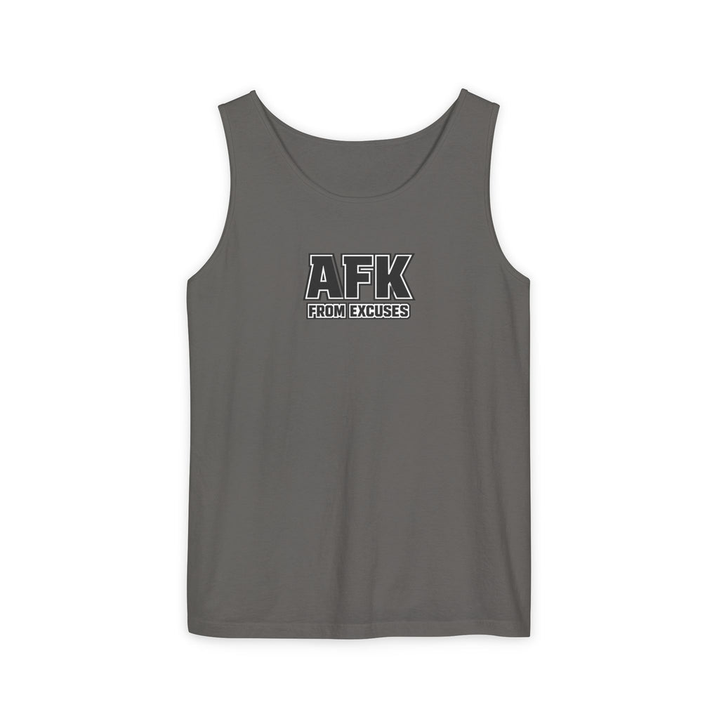 AFK From Excuses Tank Top — Funny Gamer Workout Comfort Colors Tank