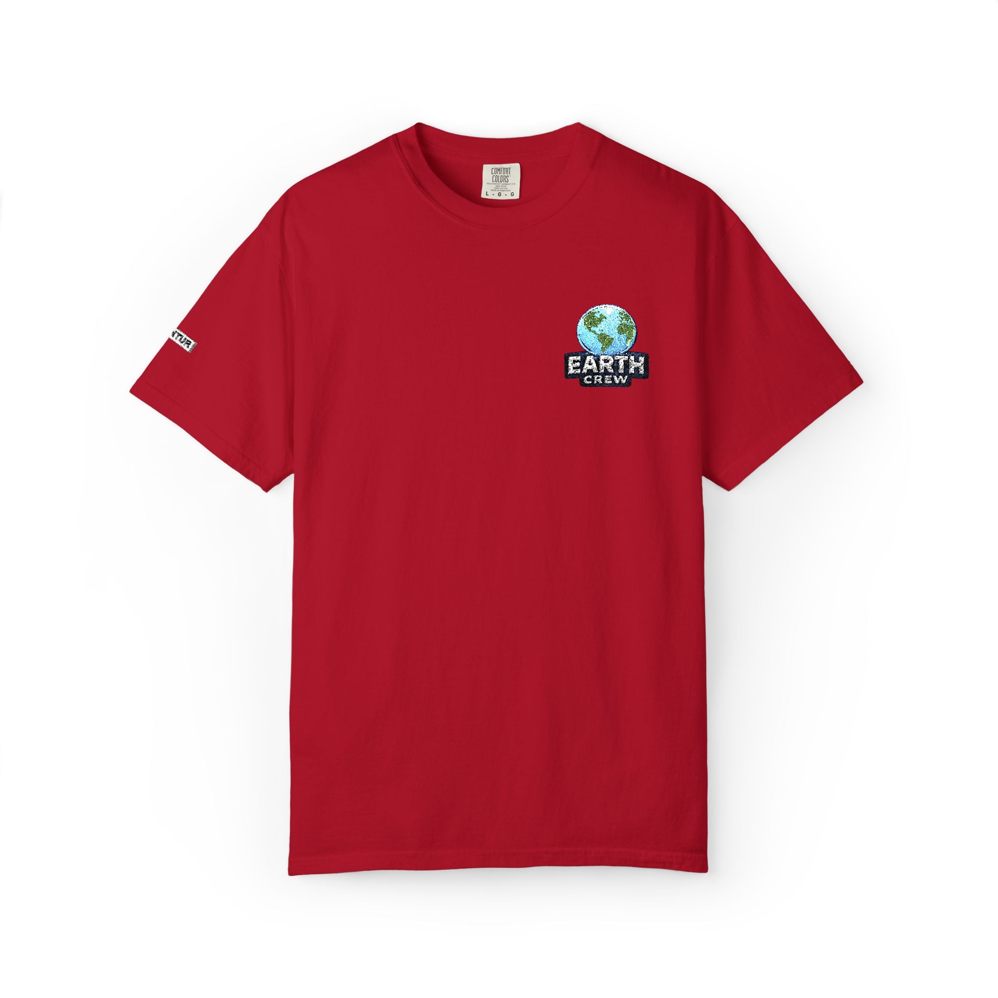 'Earth Crew' Embroidered Earth Comfort Colors Graphic Tee - Mutantur Labs LLC