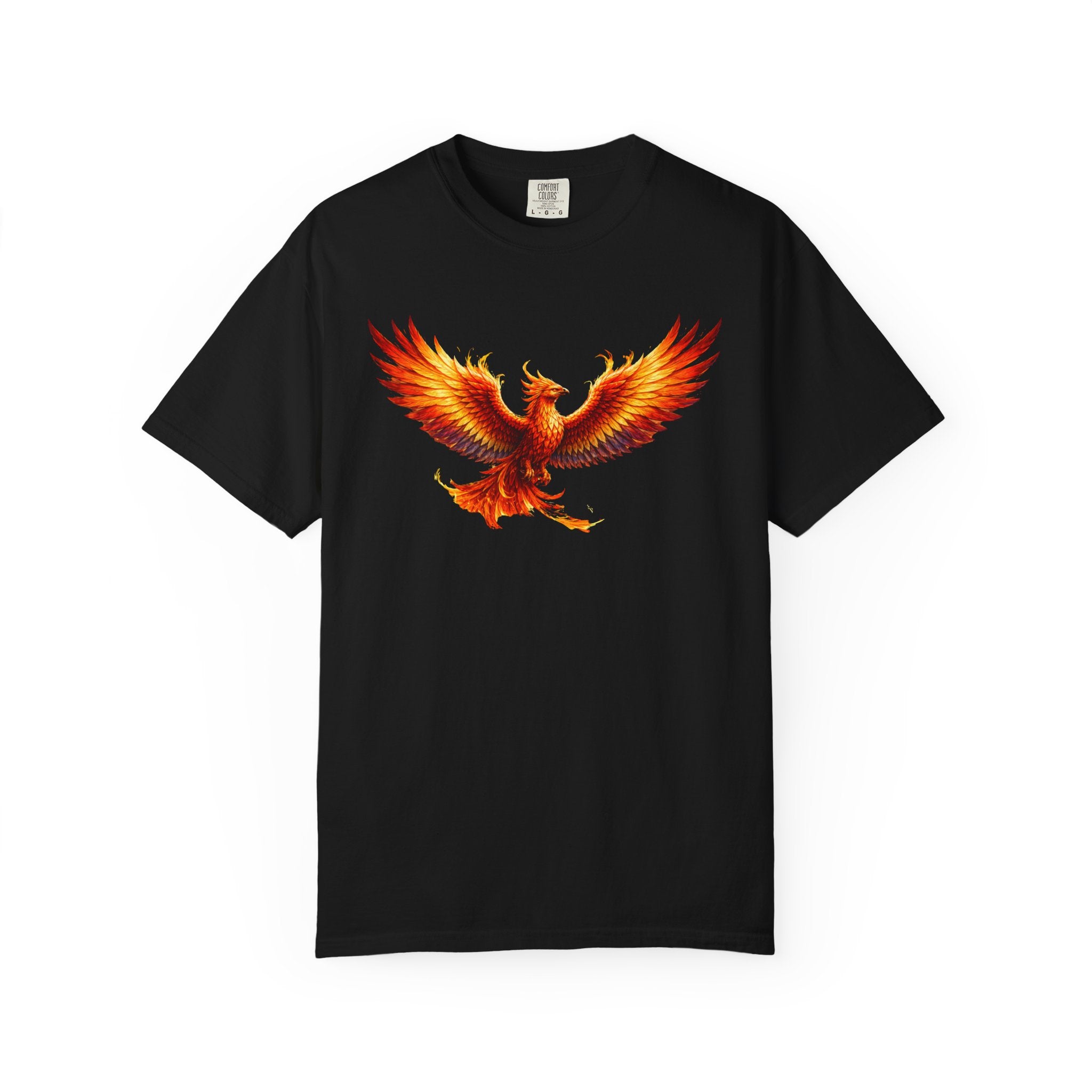 Phoenix Rising T-Shirt — Fiery Mythical Bird Graphic Tee - Mutantur Labs LLC