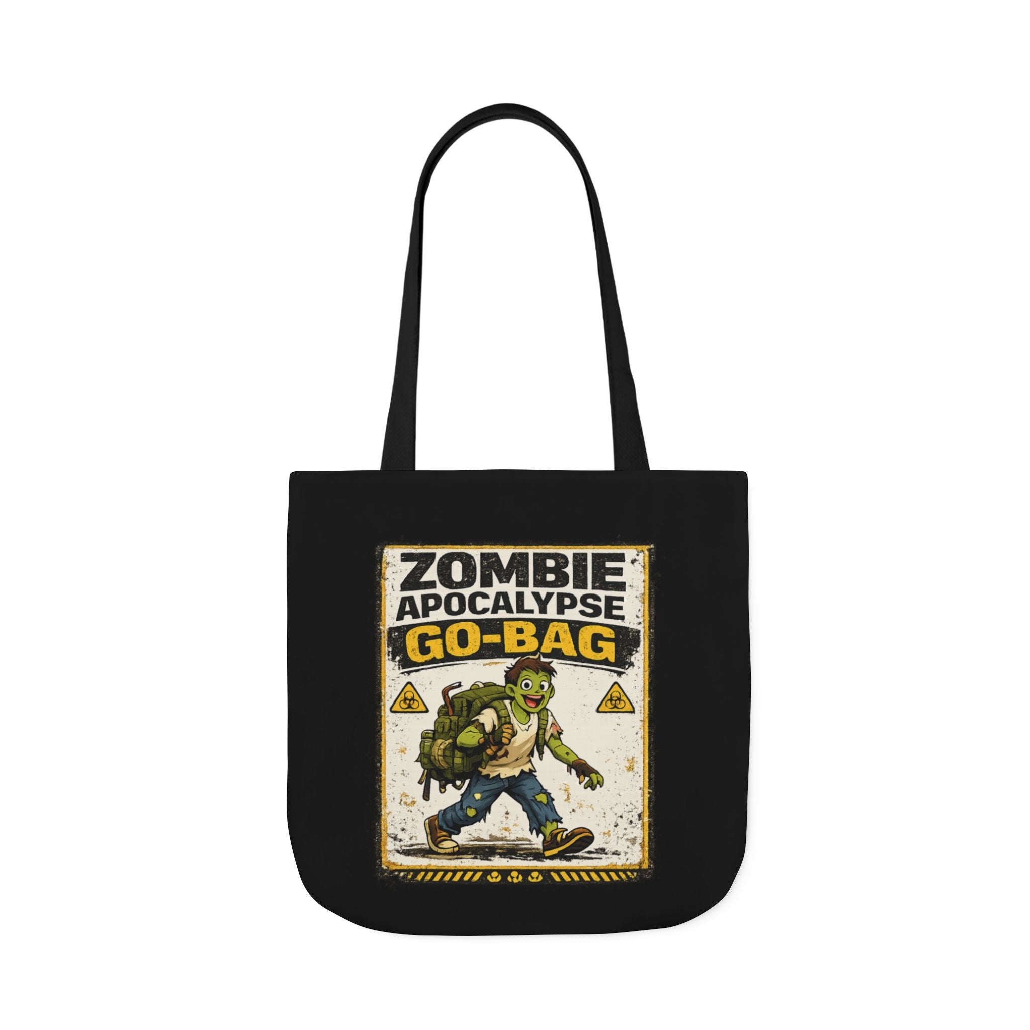 Zombie Apocalypse Go-Bag Tote Bag | Retro Survival Graphic - Mutantur Labs LLC