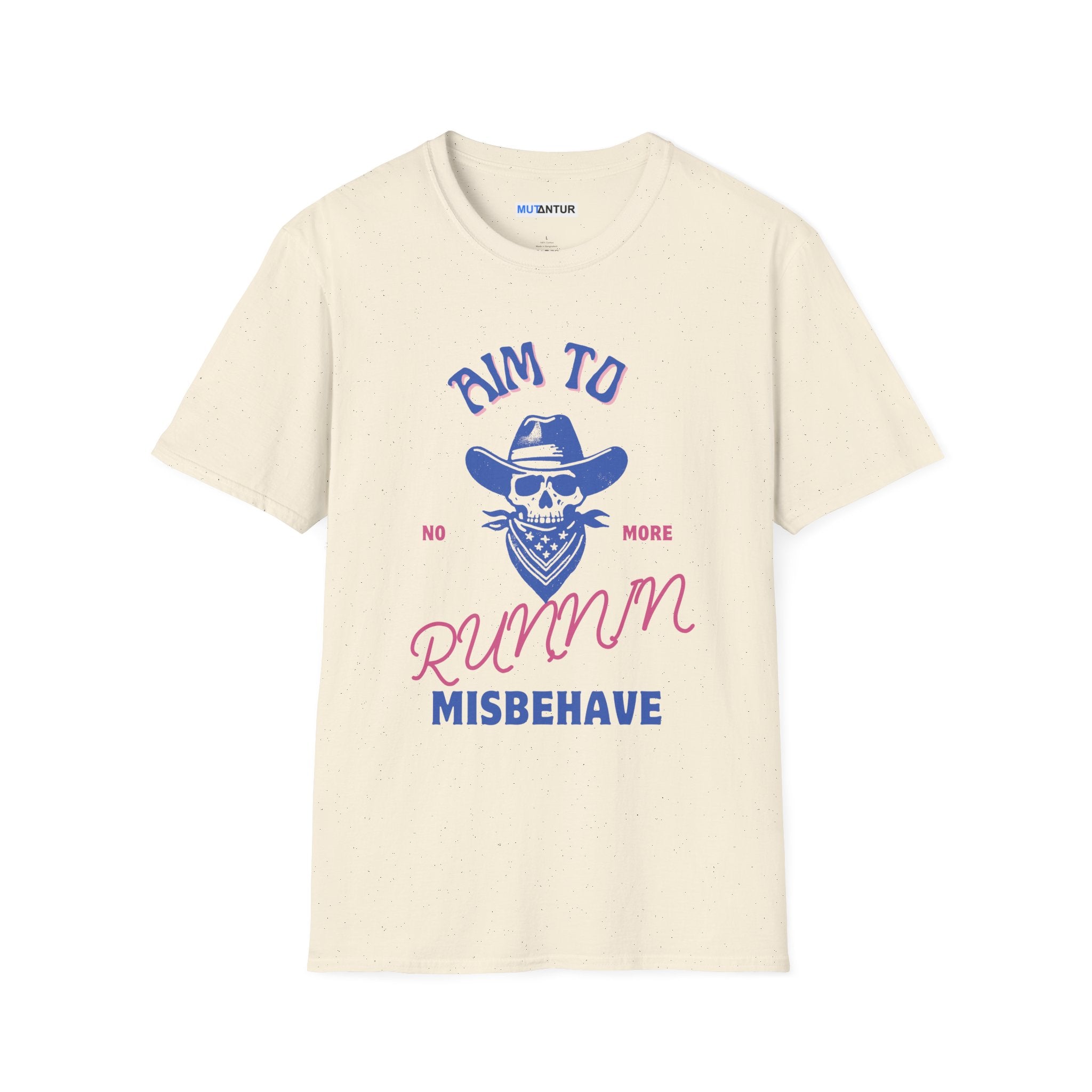 Aim to Misbehave No more Runnin' Skull Cowboy Graphic Tee - Mutantur Labs LLC