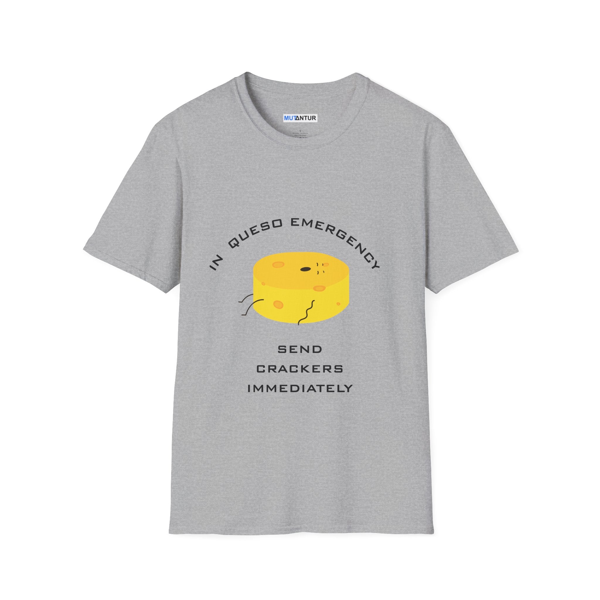 In Queso Emergency T-Shirt | Funny Cheese Pun Graphic Tee - Mutantur Labs LLC