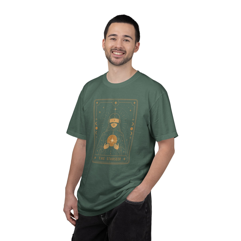 Star Seer Tarot Sci-Fi Graphic Tee – Futuristic T-Shirt Gift for Space Nerds - Mutantur Labs LLC