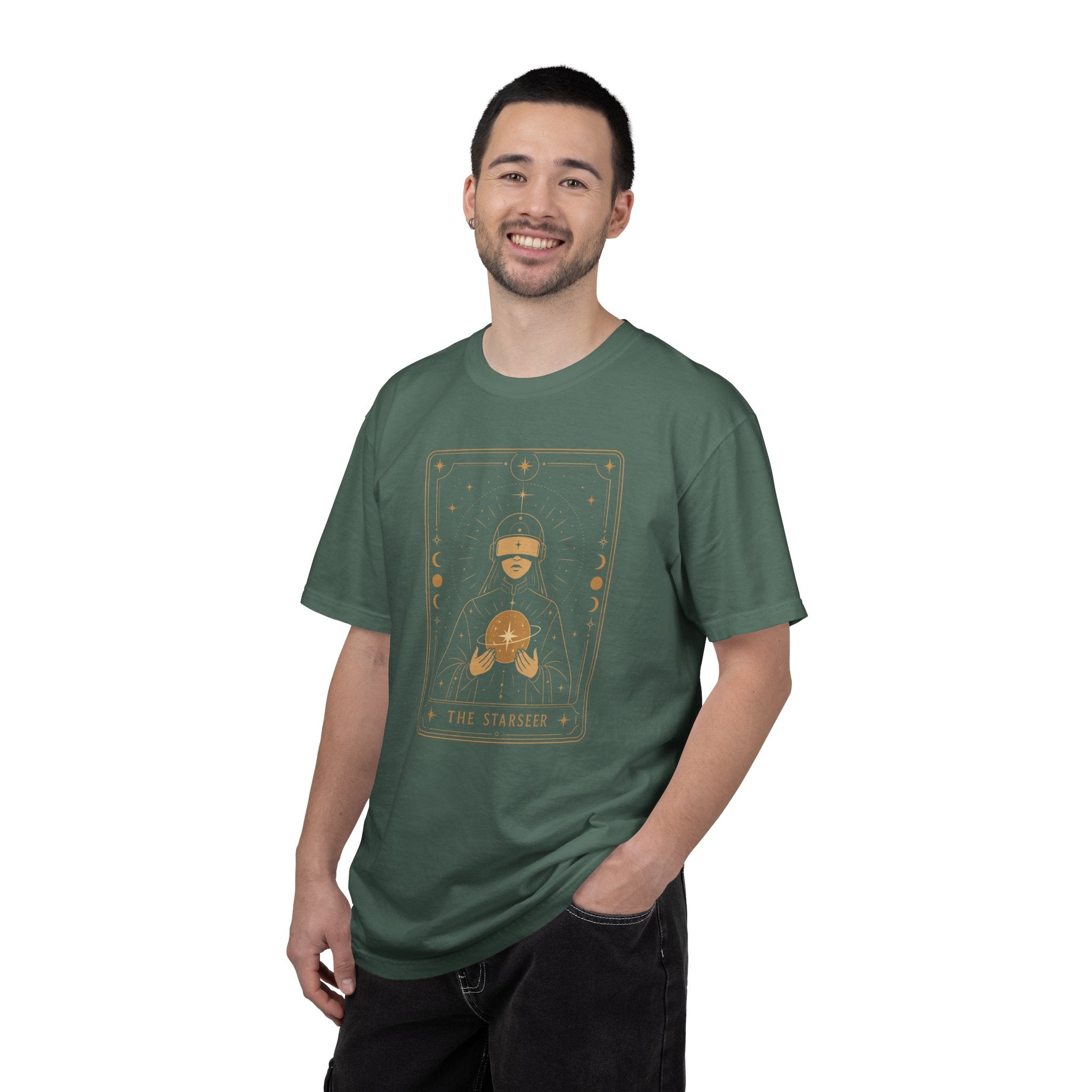 Star Seer Tarot Sci-Fi Graphic Tee – Futuristic T-Shirt Gift for Space Nerds - Mutantur Labs LLC