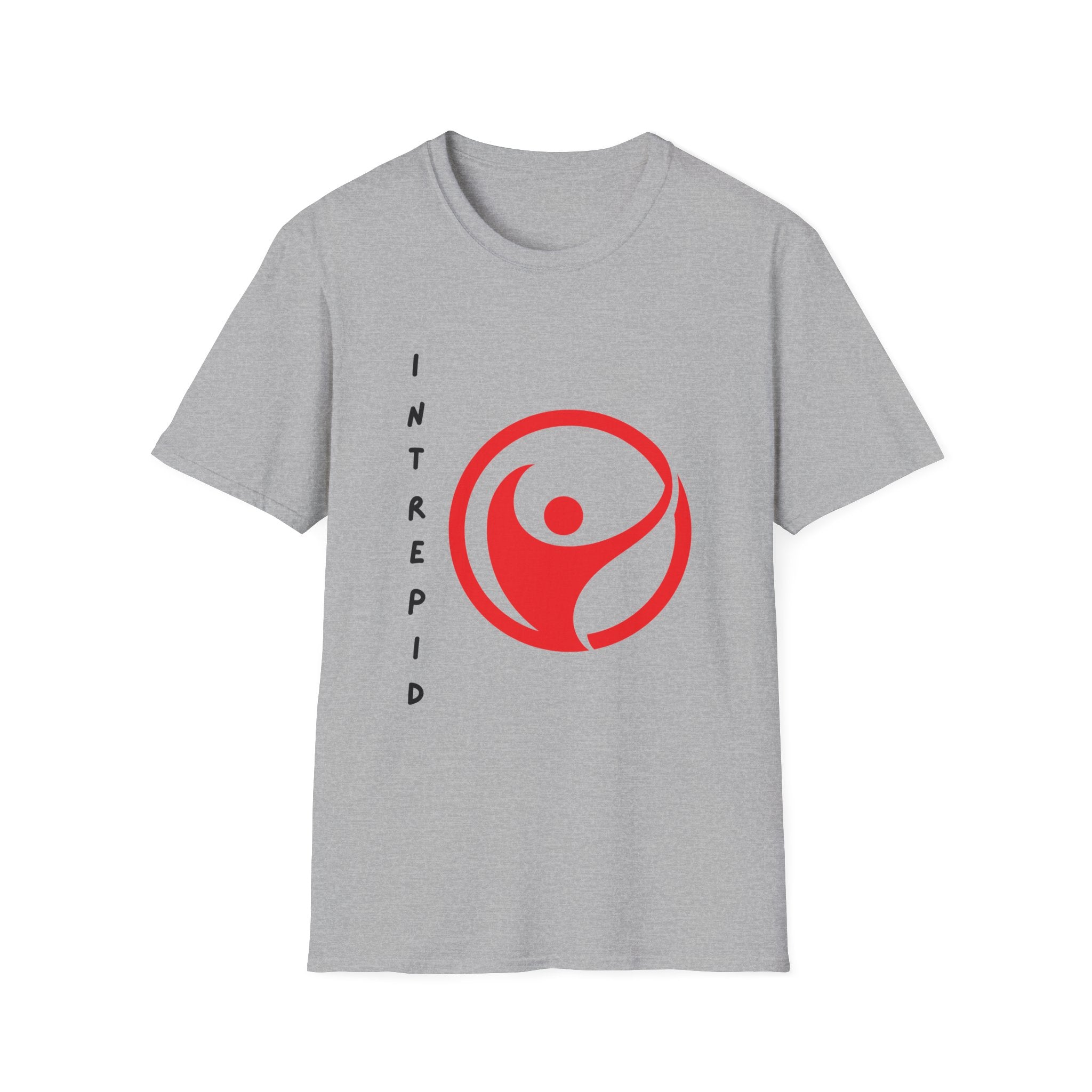 Intrepid Red Human Emblem T-Shirt | Empowerment Graphic Tee - Mutantur Labs LLC