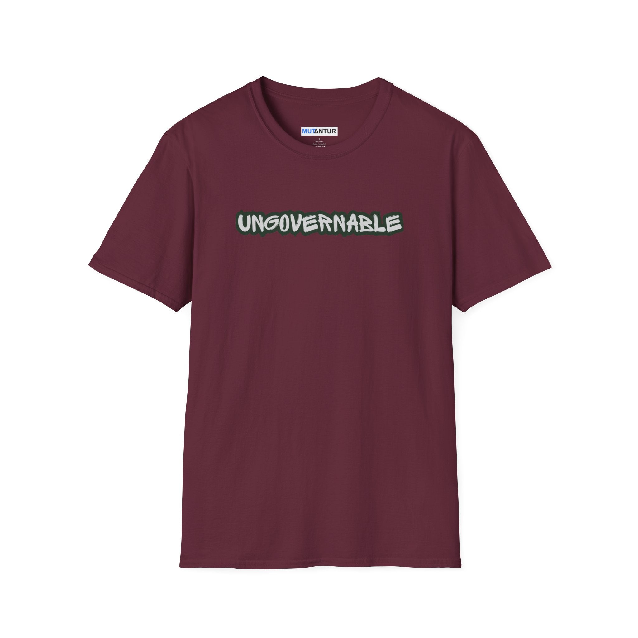 Ungovernable Graphic Tee — Bold Streetwear Statement T-Shirt - Mutantur Labs LLC