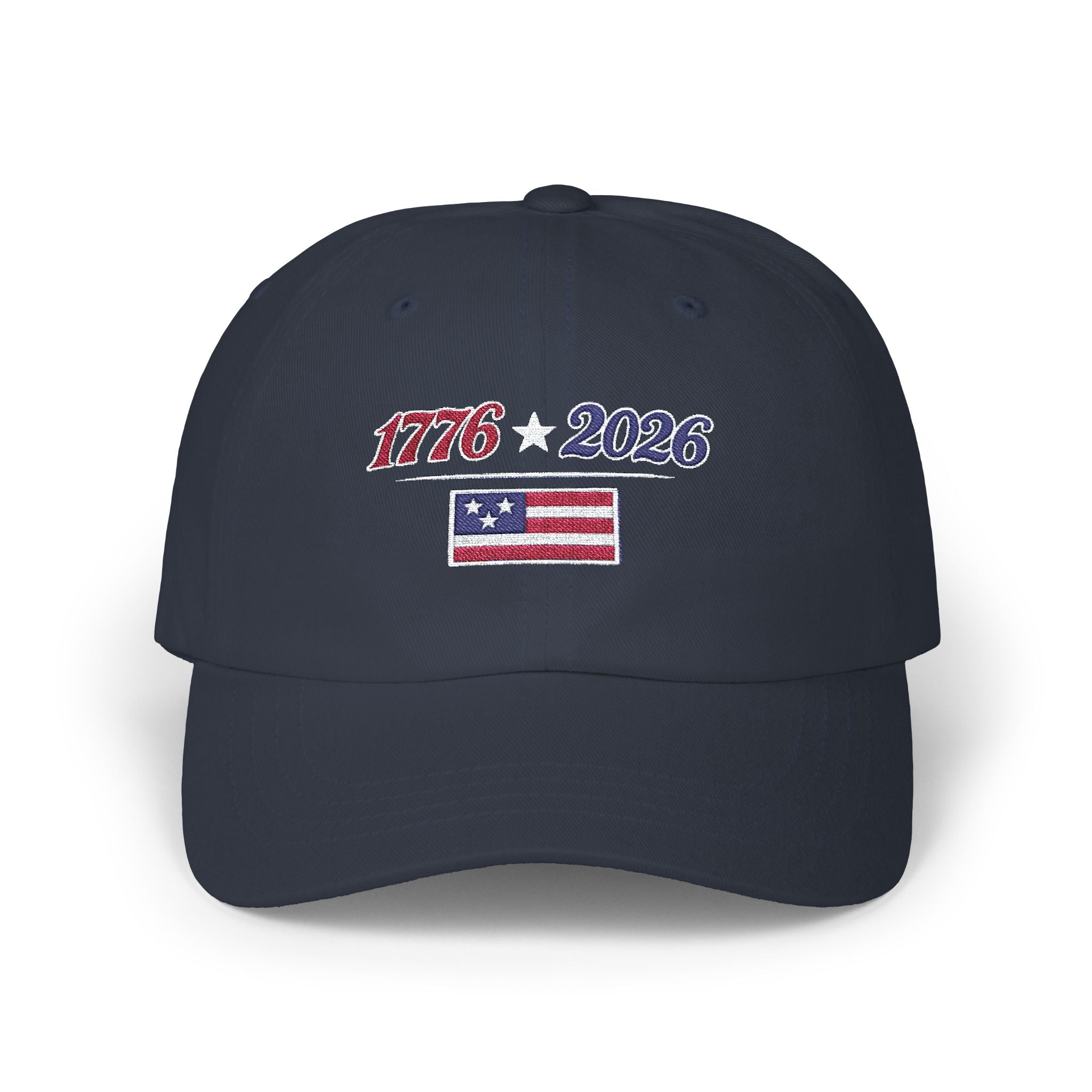 1776 2026 Flag Dad Cap Embroidered Patriotic Birthday Baseball Hat - Mutantur Labs LLC