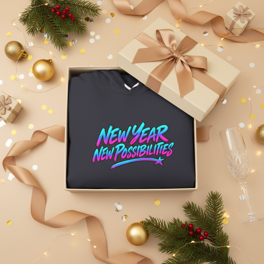 New Year New Possibilities Comfort Colors Hoodie | New Years Eve NYE Sweatshirt