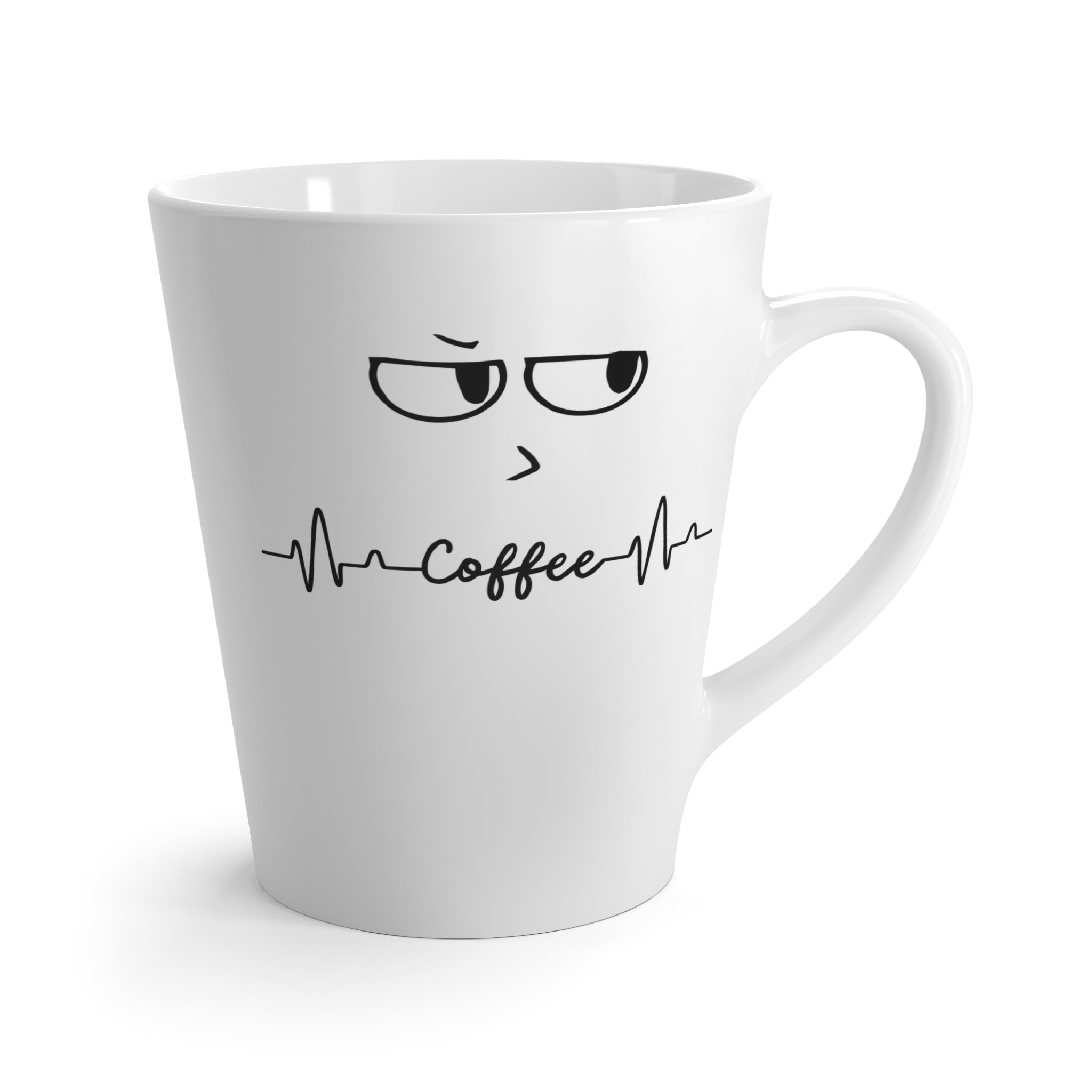 Coffee Heartbeat Mug | Minimal Funny Latte Coffee Cup - Mutantur Labs LLC