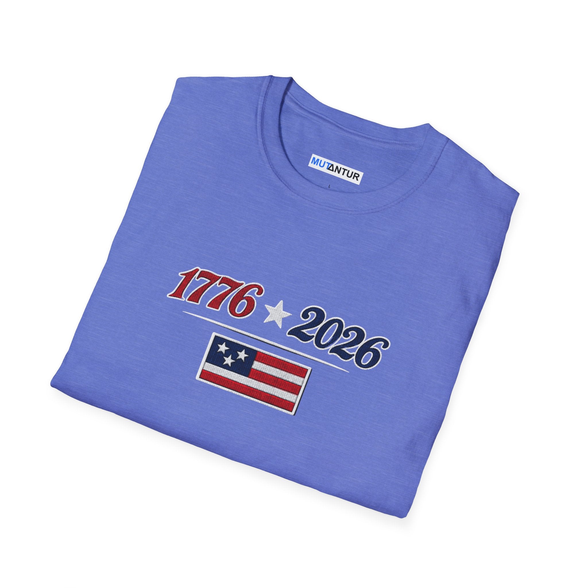 1776–2026 American Flag Anniversary T-Shirt — Patriotic Independence Day Tee - Mutantur Labs LLC