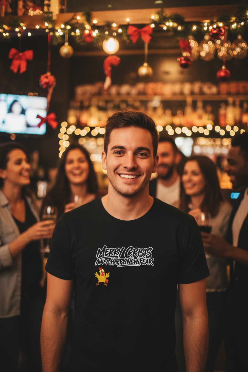 Merry Crisis and a Happy New Fear T-Shirt