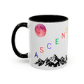 Ascend Mountain Moon Mug — Inspirational White Ceramic Coffee Cup - Mutantur Labs LLC