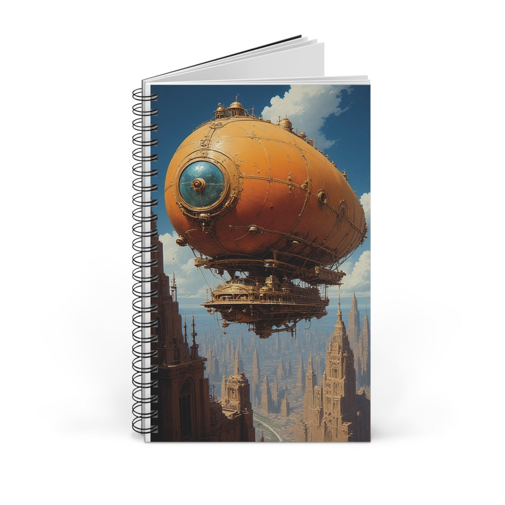 Steampunk Airship Adventure Unlined Journal – Vintage Fantasy Sketchbook