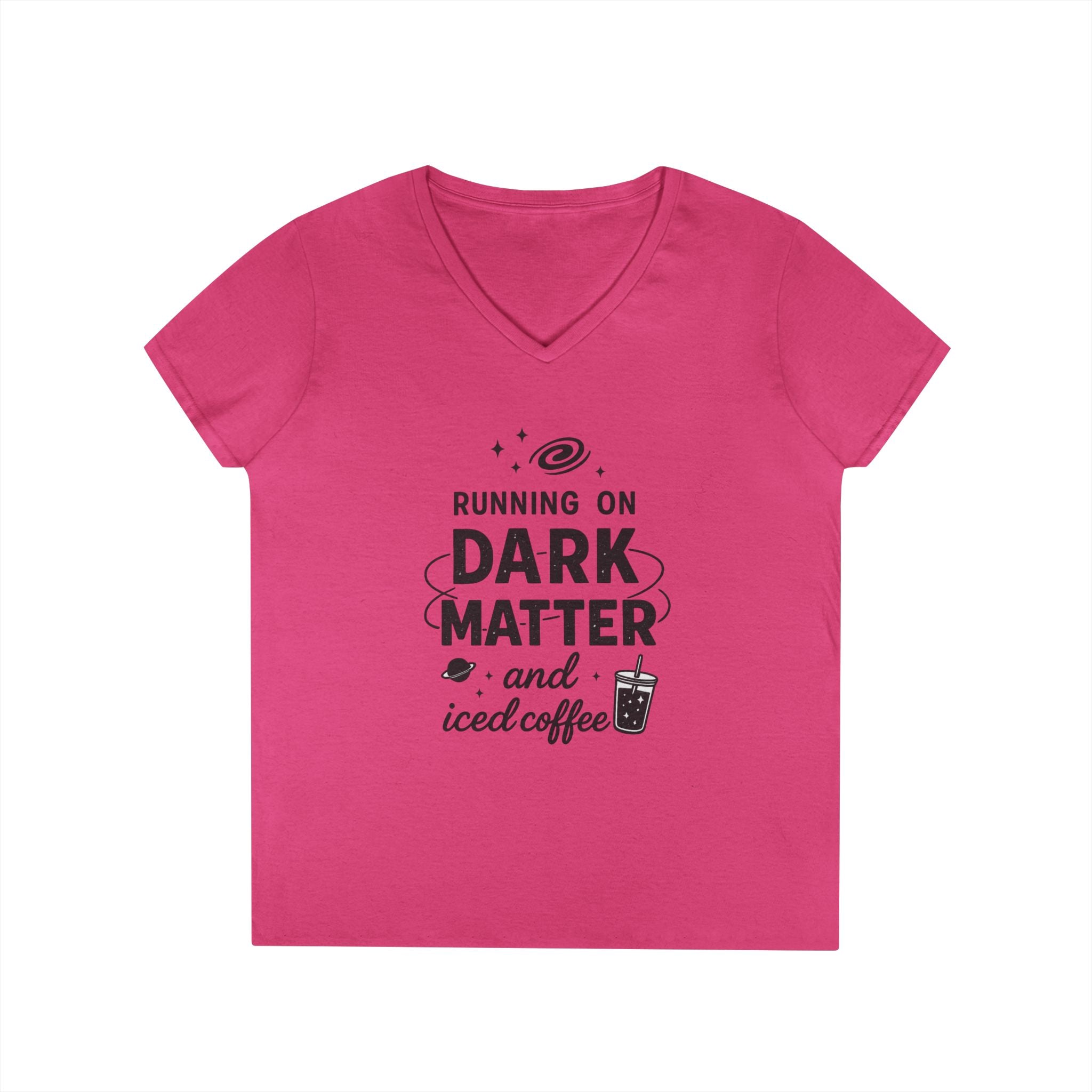 Running on Dark Matter and Iced Coffee T-Shirt | Funny Science Coffee Tee - Mutantur Labs LLC