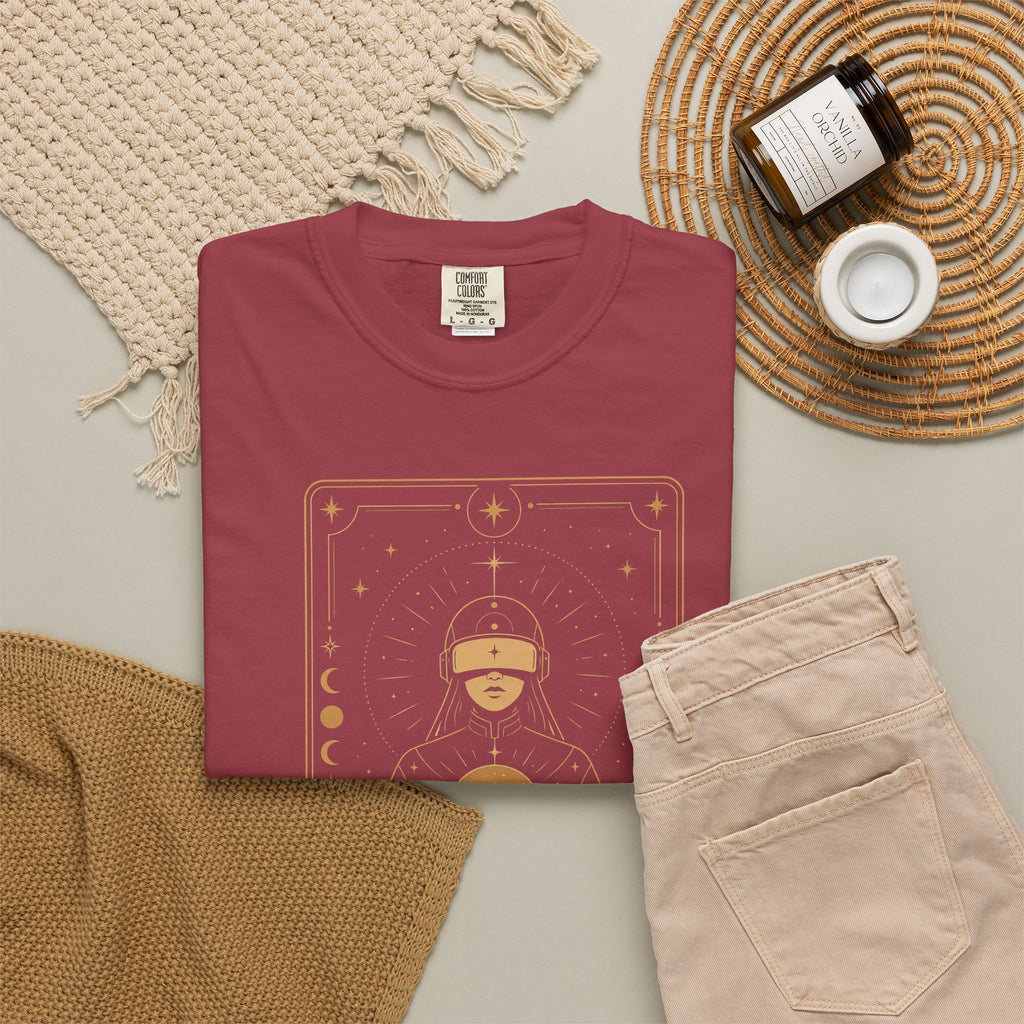Star Seer Tarot Sci-Fi Graphic Tee – Futuristic T-Shirt Gift for Space Nerds - Mutantur Labs LLC