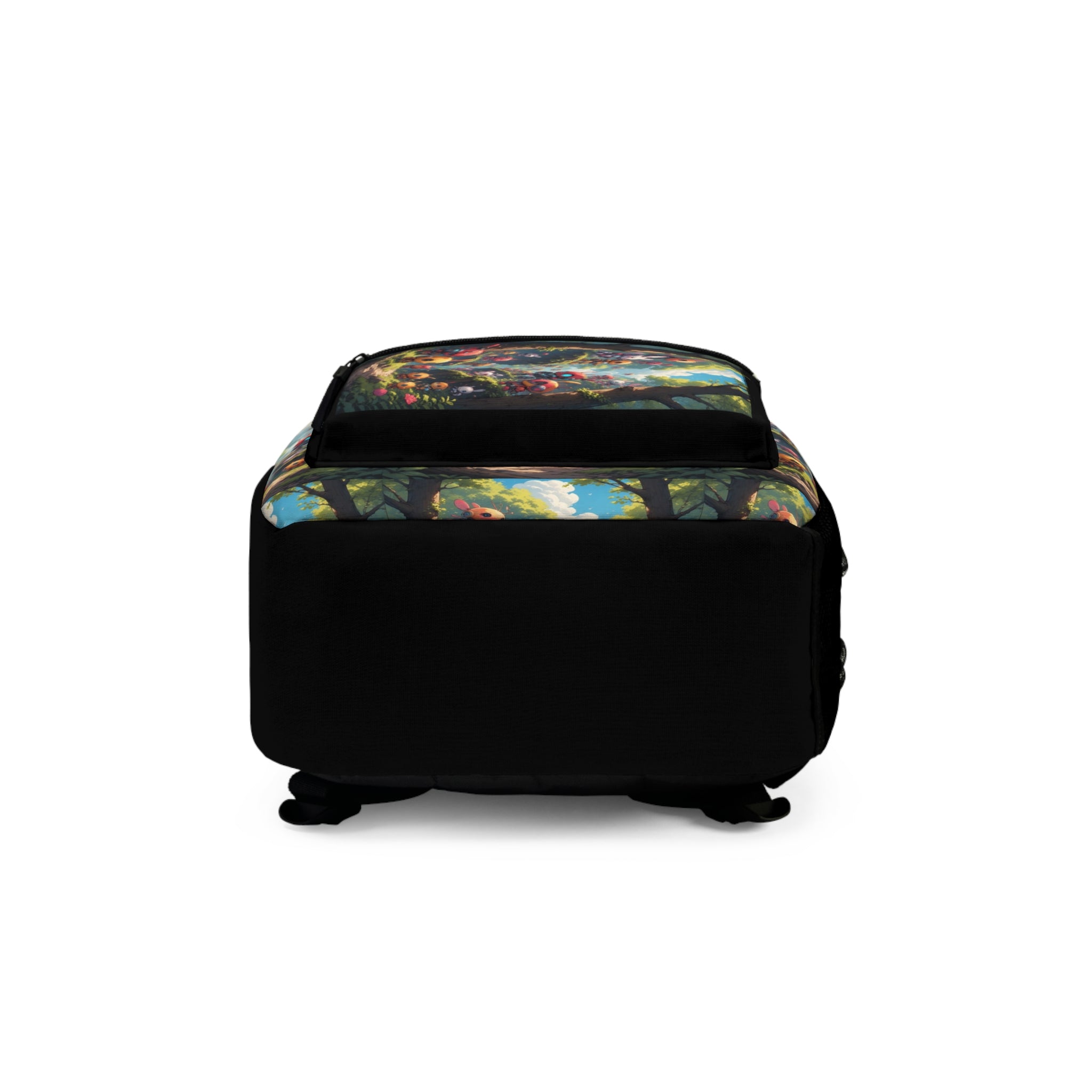 Happy Robot Backpack | Cute Woodland Scene - Mutantur Labs LLC