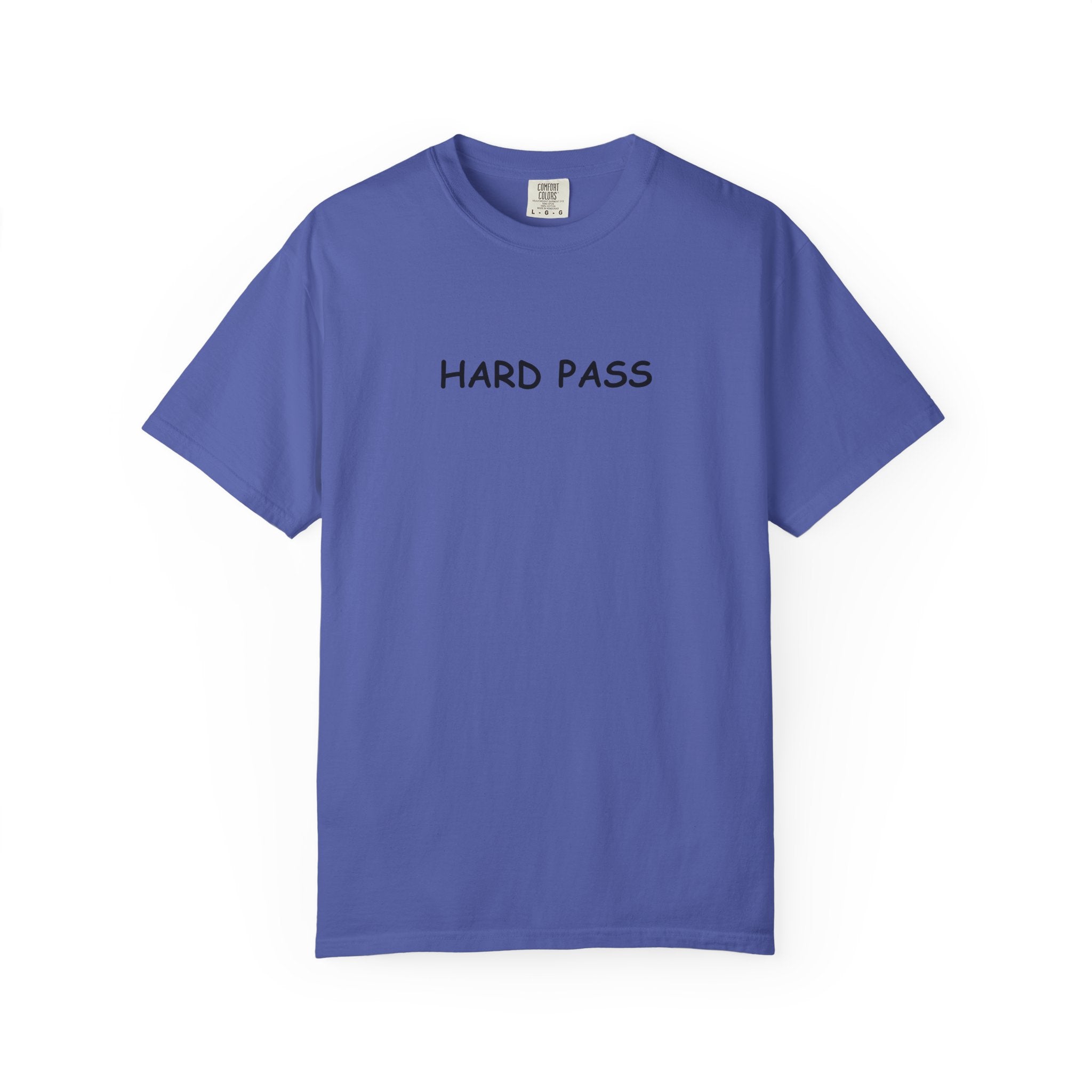 Hard Pass T-Shirt — Minimalist Graphic Comfort Colors tee - Mutantur Labs LLC