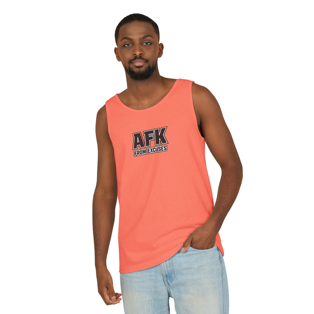 AFK From Excuses Tank Top — Funny Gamer Workout Comfort Colors Tank