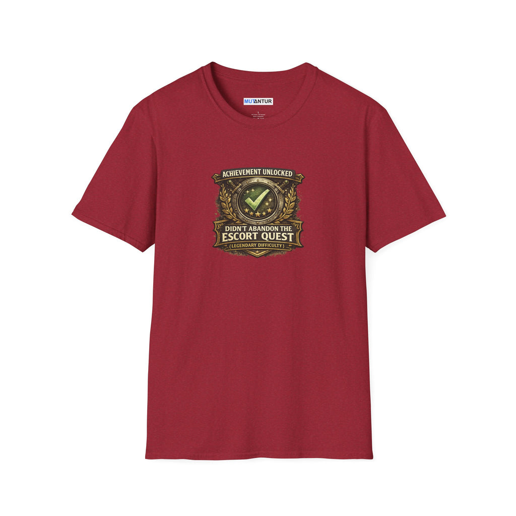 "Achievement Unlocked: Didn't Abandon the Escort Quest" Gamer Tee
